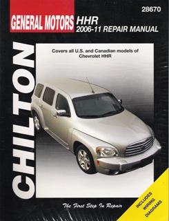 CHEVROLET HHR 2006-2011 SHOP MANUAL SERVICE REPAIR BOOK CHILTON 28670 